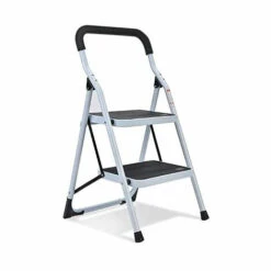 LIFCAUSAL Klappbarer Trittleiter Mit 2 Stufen, Mit Rutschfestem, Robustem Und Breitem Pedal, 330 Lbs Kapazität, Vielseitig Verwendbar Für Zuhause Und Küche, Platzsparend