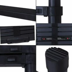 DAY PLUS 3,8M Teleskopleiter Mit Haken, Aluminium Ausziehleiter Rutschfester Klappleiter Mehrzweckleiter Aus Hochwertiges Aluminium Mit EIN-Knopf-Rückzug 330lb Belastbarkeit -Leitern Verkaufsladen 55257452 3