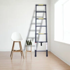 WOTTES Teleskopleiter Aluminiumlegierung Multifunktional Außenbereich Tragbar Einzelne Dachboden Garten Teleskopleiter 4.7 M -Leitern Verkaufsladen 55288562 3