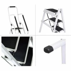 DAY PLUS 3 Stufen Klappleiter Mit Handlauf Trittleiter Klappbar Tragbare Kompakte Leiter Rutschfeste Matte Einfache Aufbewahrung Stehleiter Für Home Kitchen Office DIY 150 Kg Max Belastung 8 DAY PLUS 3 Stufen Klappleiter Mit Handlauf Trittleiter Klappbar Tragbare Kompakte Leiter Rutschfeste Matte Einfache Aufbewahrung Stehleiter Für Home Kitchen Office DIY 150 Kg Max Belastung -Leitern Verkaufsladen 55489363 4