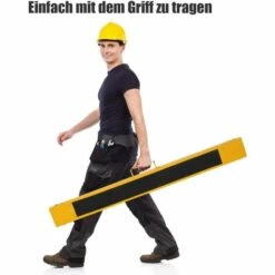 GOPLUS 2 X Gerüstbock, Klappbock Set, Stützbock Saegehilfe, Arbeitsbock Gelb, Unterstellbock Bis 275 Kg Belastbar -Leitern Verkaufsladen 55504459 5