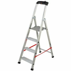 Hailo - Escabeau XXL Pro En Aluminium 4 Marches 290cm
