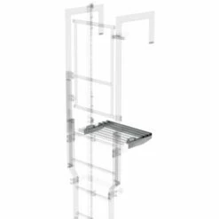 Günzburger Steigtechnik Ausstiegstritt Erweiterung Stahl Verzinkt Breite 600 Mm