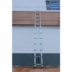 DAY PLUS 2022 Mehrzweckleiter 5m Teleskopleiter Alu-Klappleiter Rutschfester Ausziehbare Robust Stehleiter 150 Kg/330 Pfund Belastbarkeit -Leitern Verkaufsladen 56155474 4