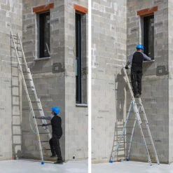 CENTAURE Mehrzweckleiter 3-teilig Mit Ausgestelltem Fuß - Lang 5.20m - 213309 -Leitern Verkaufsladen 57193268 4