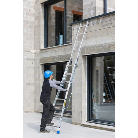 CENTAURE Mehrzweckleiter 2-teilig Mit Ausgestelltem Fuß - Lang 3.70m - 213208 4 CENTAURE Mehrzweckleiter 2-teilig Mit Ausgestelltem Fuß - Lang 3.70m - 213208 – Bild 4