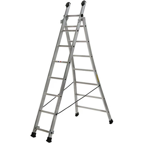 CENTAURE Mehrzweckleiter 2-teilig Mit Ausgestelltem Fuß - Lang 3.35m - 363207 1 CENTAURE Mehrzweckleiter 2-teilig Mit Ausgestelltem Fuß - Lang 3.35m - 363207