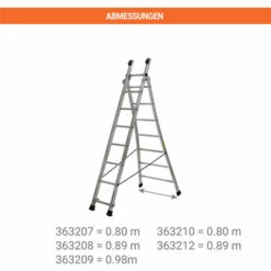 CENTAURE Mehrzweckleiter 2-teilig Mit Ausgestelltem Fuß - Lang 3.35m - 363207 9 CENTAURE Mehrzweckleiter 2-teilig Mit Ausgestelltem Fuß - Lang 3.35m - 363207 -Leitern Verkaufsladen 57193271 5