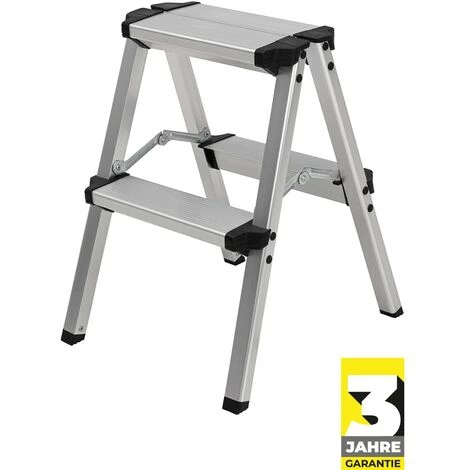 Craftfull Doppel-Klapptritt CF-131A Trittleiter Stufenstehleiter Alu Leiter (2 X 2 Stufen) 1 Craftfull Doppel-Klapptritt CF-131A Trittleiter Stufenstehleiter Alu Leiter (2 X 2 Stufen)