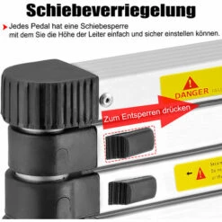 UISEBRT Aluminium Teleskopleiter Klappbar 3,8m Multifunktionsleiter Aluleiter Klappleiter 150 Kg Belastbarkeit (3,8m) 8 UISEBRT Aluminium Teleskopleiter Klappbar 3,8m Multifunktionsleiter Aluleiter Klappleiter 150 Kg Belastbarkeit (3,8m) -Leitern Verkaufsladen 59928559 4