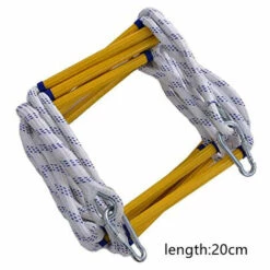 AXHUP Feuerfeste Rettungsleiter, 20M Sicherheitsleitern Mit Haken Für 7 Stockwerke, Balkon Rettungsleiter Bis Zu 200 Kg Tragfähigkeit (Gelb) -Leitern Verkaufsladen 60017556 5