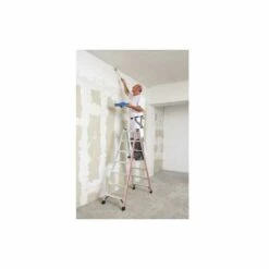 Hymer Stufenstehleiter Beidseitig, 2x5 Stufen