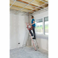 STEHLEITER EXPERTEN - MATISERE Mobile Stehleiter De 6 Stufen - Maximale Arbeitshöhe 3.40m - 8026/06/4P -Leitern Verkaufsladen 63432991 3