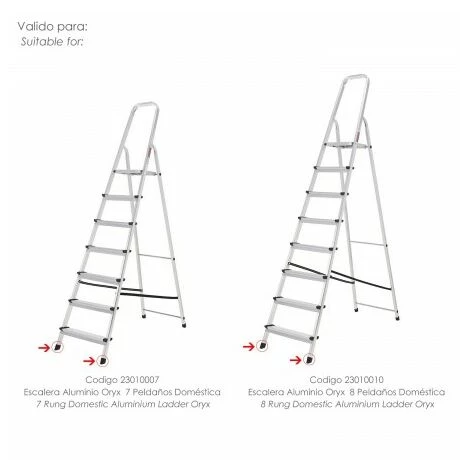 Contera Escaleras Aluminio Oryx Delantera De 7 Y 8 Peldaños 2 Contera Escaleras Aluminio Oryx Delantera De 7 Y 8 Peldaños – Bild 2