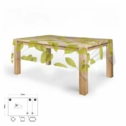 ORYX Mantel Hule Rectangular Hojas Transparente Impermeable Antimanchas Pvc 140x250 Cm. Recortable Uso Interior Y Exterior