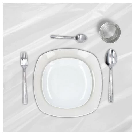 ORYX Mantel Hule Rectangular Transparente Antimanchas Pvc 140x250 Cm. Recortable Uso Interior Y Exterior 3 ORYX Mantel Hule Rectangular Transparente Antimanchas Pvc 140x250 Cm. Recortable Uso Interior Y Exterior – Bild 3