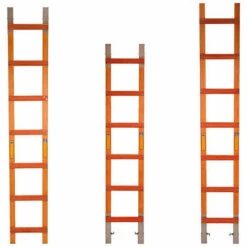 LEITER EXPERTEN - MATISERE Komfort-Holz Dachleiter 3m Klappbar, Sprossenabstand 25cm - Länge 6m - Geklappt 3,05m (12+11 Sprossen) - 534038-25