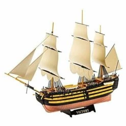 Revell Modellbausatz Schiff 1:450 - HMS Victory Im Maßstab 1:450, Level 3, Originalgetreue Nachbildung Mit Vielen Details, Segelschiff, 05819 Maßstabsgetreue Modell Ersatzteil & Zubehör