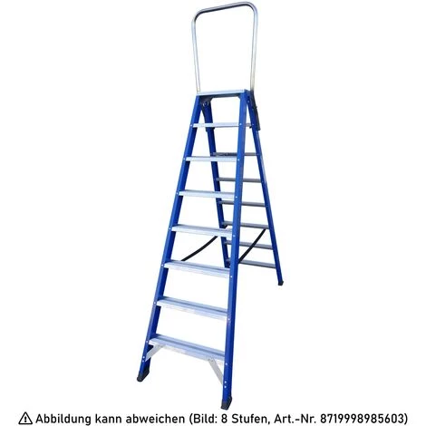 ASC GROUP ASC Pro-Line XD-Stufenstehleiter DT-10 Doppelseitig 10 Stufen Mit 4,53m Arbeitshöhe 1 ASC GROUP ASC Pro-Line XD-Stufenstehleiter DT-10 Doppelseitig 10 Stufen Mit 4,53m Arbeitshöhe