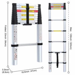 DYHF Alu Teleskopleiter Mehrzweckleitern Klappleiter Teleskopleiter Anlegeleiter Ausziehleiter 2M -Leitern Verkaufsladen 66651709 5