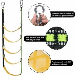 DONTODENT Boots-Strickleiter, Tragbare Boots-Strickleiter-Verlängerungs-Angel-Strickleiter Für Schlauchboote, Kajak – Gelb 5 Step 7 DONTODENT Boots-Strickleiter, Tragbare Boots-Strickleiter-Verlängerungs-Angel-Strickleiter Für Schlauchboote, Kajak – Gelb 5 Step -Leitern Verkaufsladen 66993964 3