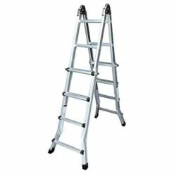 Multifunktionale Teleskopleiter 2x4+4 Stufen En131-4 Edm