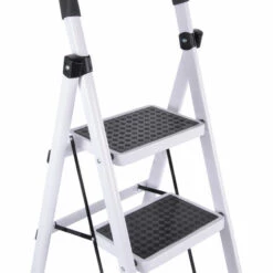 JN.SONGS Trittleiter 3 Stufen Leiter Klapptritt Aus Aluminiu Mit Rutschfesten Füßen Belastbar Bis 150 Kg, Weiß 7 JN.SONGS Trittleiter 3 Stufen Leiter Klapptritt Aus Aluminiu Mit Rutschfesten Füßen Belastbar Bis 150 Kg, Weiß -Leitern Verkaufsladen 67688014 3