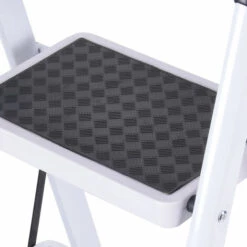 JN.SONGS Trittleiter 3 Stufen Leiter Klapptritt Aus Aluminiu Mit Rutschfesten Füßen Belastbar Bis 150 Kg, Weiß 8 JN.SONGS Trittleiter 3 Stufen Leiter Klapptritt Aus Aluminiu Mit Rutschfesten Füßen Belastbar Bis 150 Kg, Weiß -Leitern Verkaufsladen 67688014 4