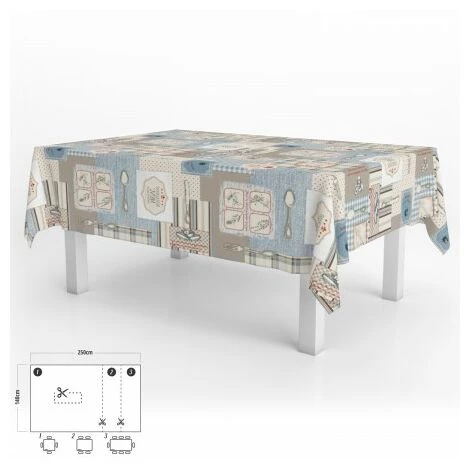ORYX Mantel Hule Rectangular Menu Restaurante Impermeable Antimanchas Pvc 140x250 Cm. Recortable Uso Interior Y Exterior 1 ORYX Mantel Hule Rectangular Menu Restaurante Impermeable Antimanchas Pvc 140x250 Cm. Recortable Uso Interior Y Exterior