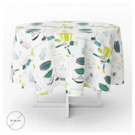 ORYX Mantel Hule Redondo Accesorios Cocina Impermeable Antimanchas Pvc Ø 140 Cm. Uso Interior Y Exterior 1 ORYX Mantel Hule Redondo Accesorios Cocina Impermeable Antimanchas Pvc Ø 140 Cm. Uso Interior Y Exterior