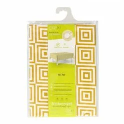 ORYX Mantel Hule Rectangular Rombos Amarillos Impermeable Antimanchas Pvc 140x250 Cm. Recortable Uso Interior Y Exterior -Leitern Verkaufsladen 67719022 4
