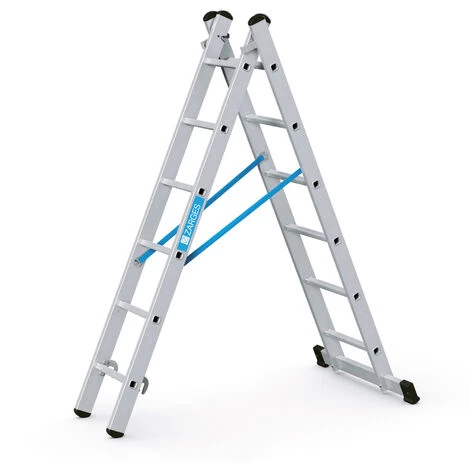 Zarges Kombileiter Combimaster Plus X 2x6 Sprossen 1 Zarges Kombileiter Combimaster Plus X 2x6 Sprossen