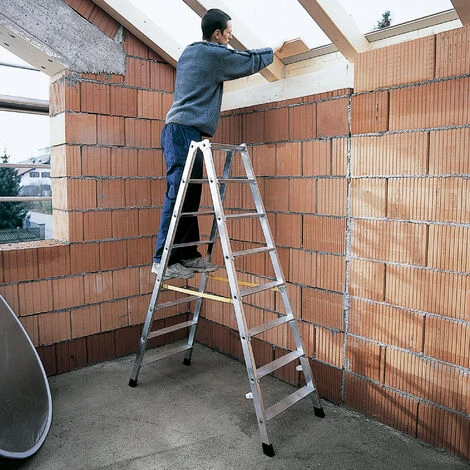 Zarges Gebördelte Doppelstufenleiter Nova B 2x4 Stufen 2 Zarges Gebördelte Doppelstufenleiter Nova B 2x4 Stufen – Bild 2