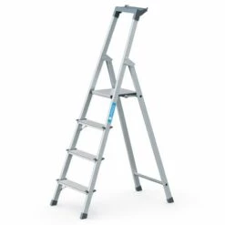 Zarges Genietete Stehleiter Eloxiert Scana S 4 Stufen