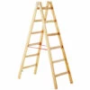 Zarges Holz Stehleiter Cresta B, Beidseitig Begehbar 2x4 Sprossen