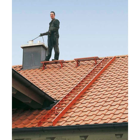 Zarges Dachleiter 7 Sprossen Alu Natur 2 Zarges Dachleiter 7 Sprossen Alu Natur – Bild 2