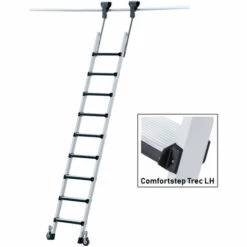 Zarges Regalleiter Fahrbar Comfortstep Trec LH 7 Stufen