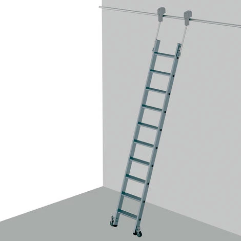 Zarges Regalleiter Fahrbar Comfortstep Trec LH 7 Stufen 3 Zarges Regalleiter Fahrbar Comfortstep Trec LH 7 Stufen – Bild 3