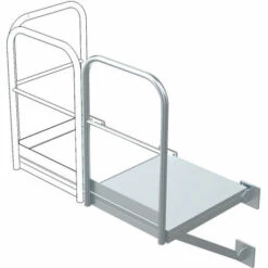 Zarges Erweiterungspodest Für Steigleiter 800x860mm Stahl Verzinkt