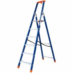 Facal Stufenstehleiter QUADRA Picta S300 Epoxid-Lack 3 Stufen