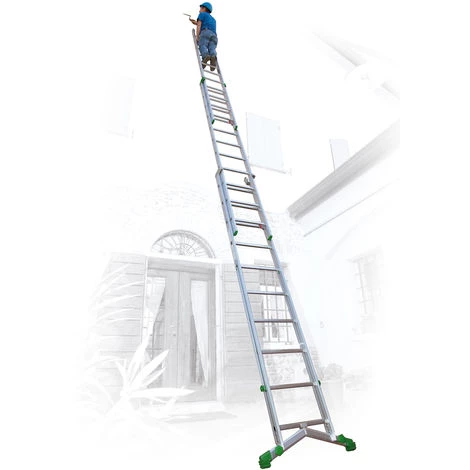 Facal Mehrzweckleiter SUPERPRIMA S600 3-teilig 8+9+9 Sprossen 2 Facal Mehrzweckleiter SUPERPRIMA S600 3-teilig 8+9+9 Sprossen – Bild 2