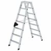 G&UUML;NZBURGER STEIGTECHNIK Günzburger Stehleiter Mit Ergo-pad Beidseitig Begehbar 2x7 Stufen