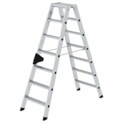 G&UUML;NZBURGER STEIGTECHNIK Günzburger Stehleiter Mit Ergo-pad Beidseitig Begehbar 2x7 Stufen