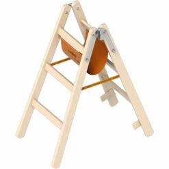 Layher 1038 Holzstehleiter 2x3 Sprossen