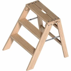 Layher 1055 Klappbarer Holzstufentritt 3 Stufen