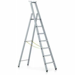 Zarges Gebördelte Stehleiter Saferstep S Eloxiert 10 Stufen
