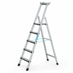 Zarges Comfortstep S Gebördelte Stehleiter Mit Gepolsterter Stufen-Vorderkante 5 Stufen