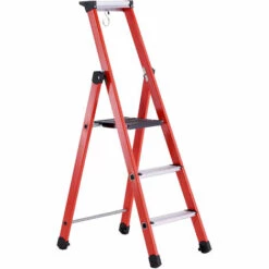 Zarges Gebördelte Kunststoff-Stehleiter EFAmix S In GFK-Mischbauweise 4 Stufen