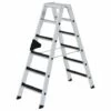 G&UUML;NZBURGER STEIGTECHNIK Günzburger Stehleiter Beidseitig Begehbar Mit Clip-step R13 2x6 Stufen