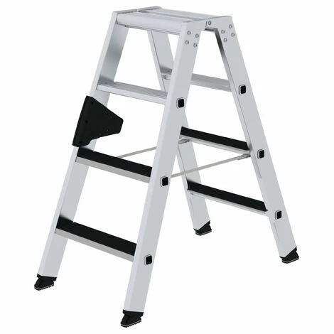 GÜNZBURGER STEIGTECHNIK Günzburger Stehleiter Beidseitig Begehbar Mit Clip-step 2x4 Stufen 1 GÜNZBURGER STEIGTECHNIK Günzburger Stehleiter Beidseitig Begehbar Mit Clip-step 2x4 Stufen